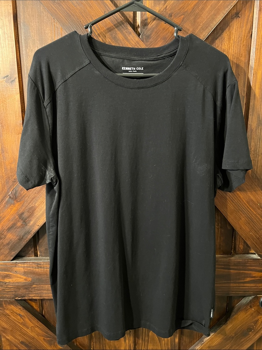 Kenneth Cole Black Short Sleeve Crew Neck Tee